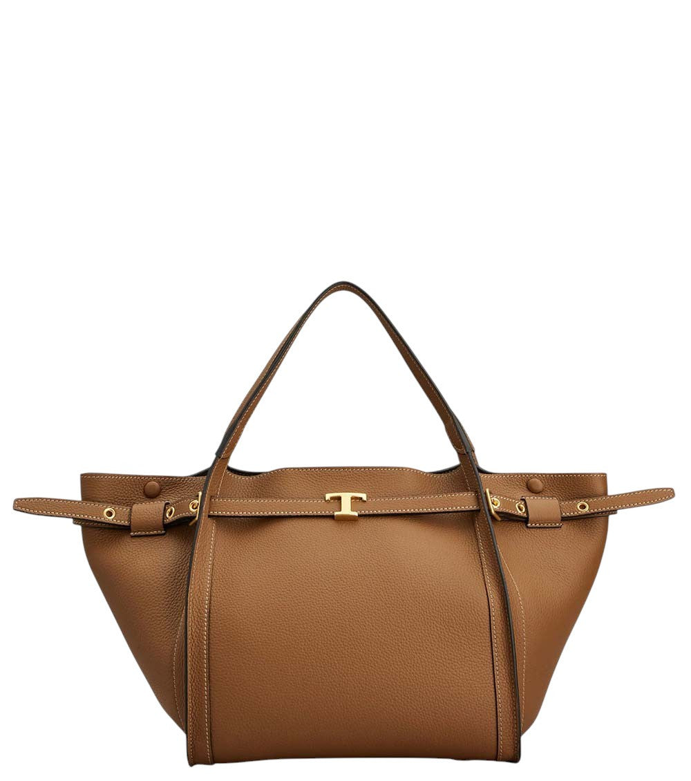 Brown T Timeless Small Tote 1