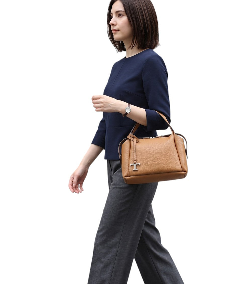 Brown T Timeless Mini Satchel 5