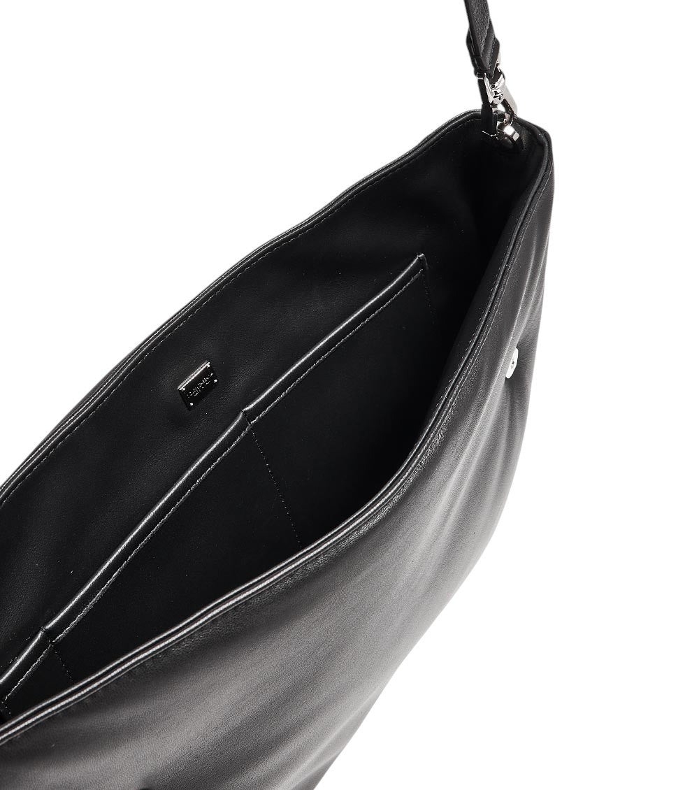 Black Logo Large Messenger Bag 3