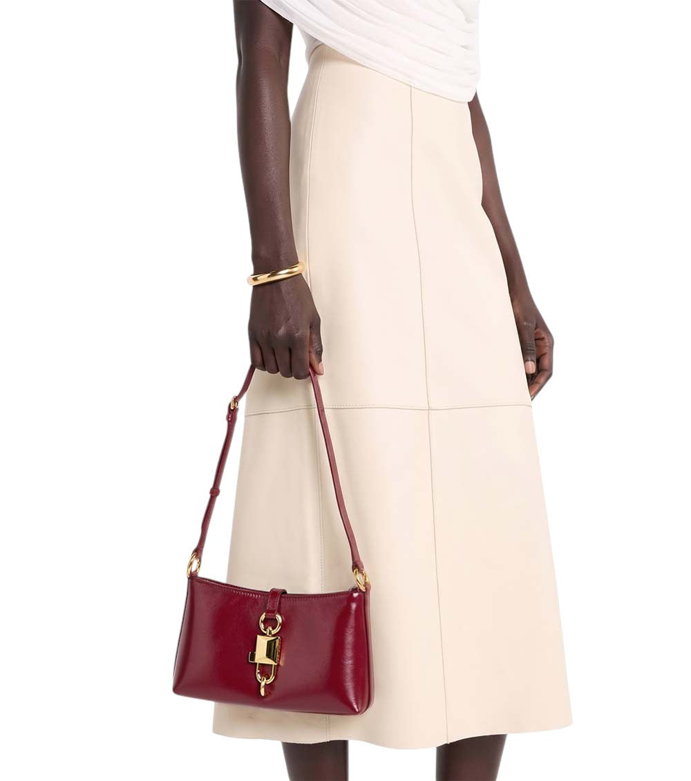Red Lock Small Shoulder Bag 5