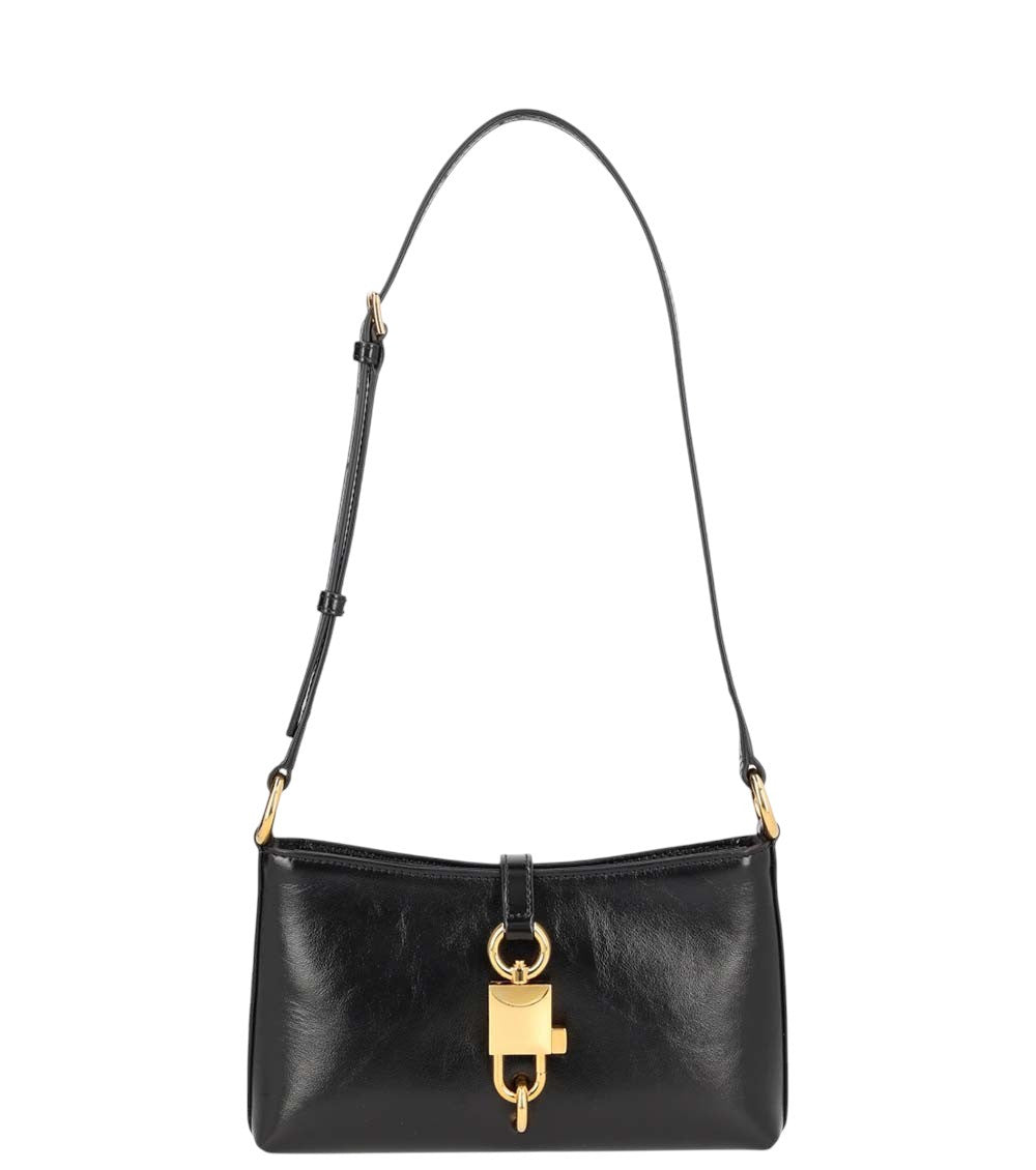 Black Lock Small Shoulder Bag 1