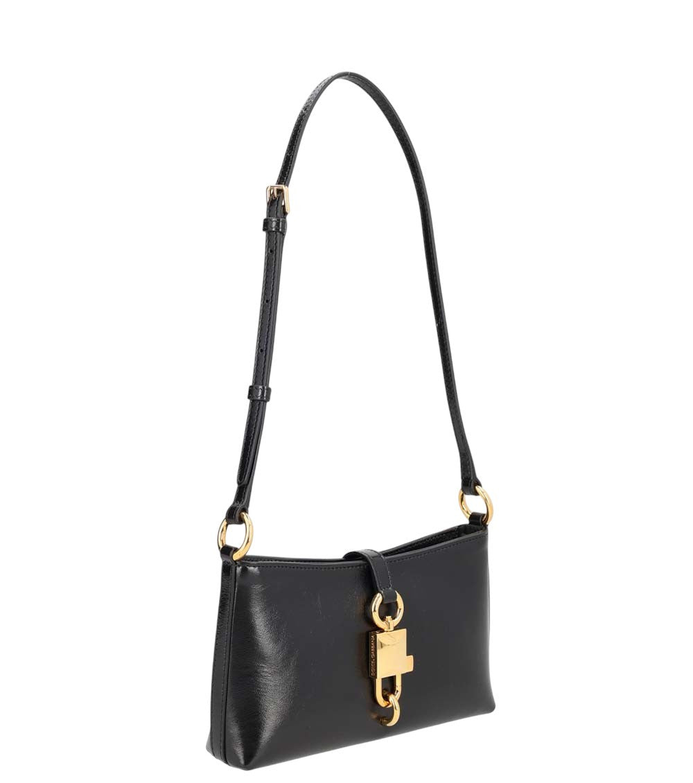 Black Lock Small Shoulder Bag 2