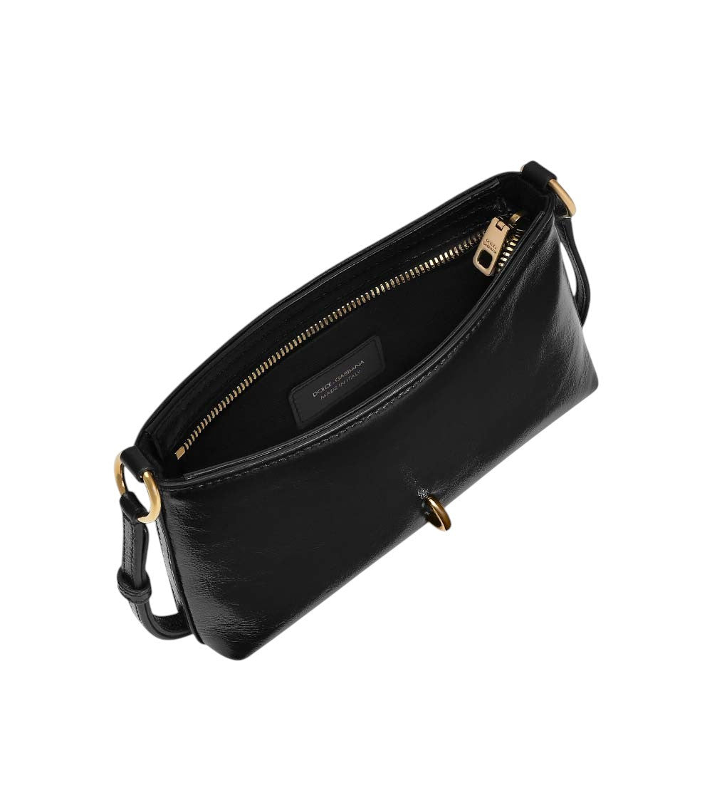 Black Lock Small Shoulder Bag 4