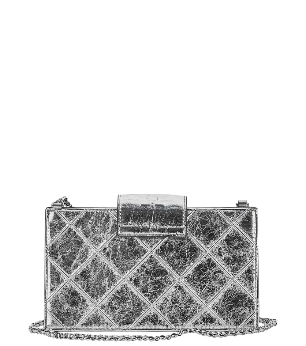 Silver Fleming Mini Crossbody Bag 2