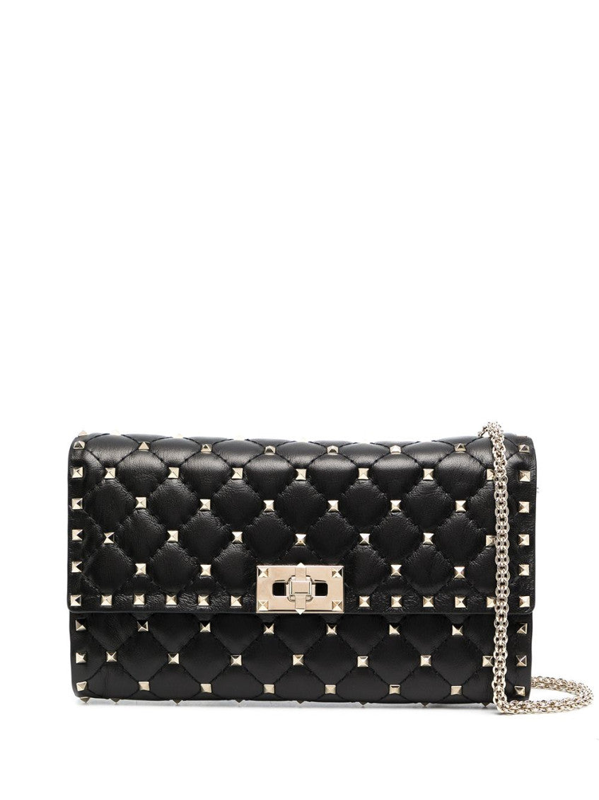Black Rockstud Spike Small Crossbody Bag 1
