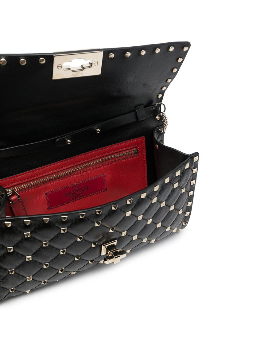 Black Rockstud Spike Small Crossbody Bag 3