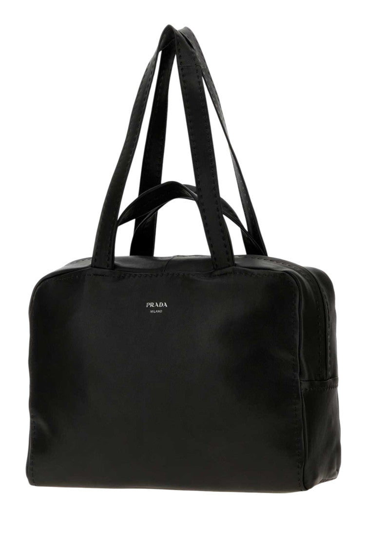 Black Logo Large Duffle Bag 2