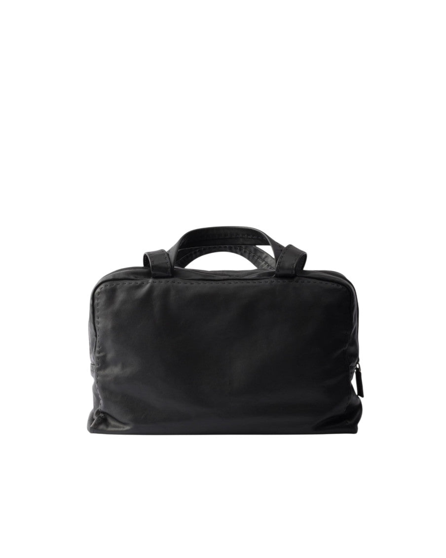 Black Logo Large Duffle Bag 3