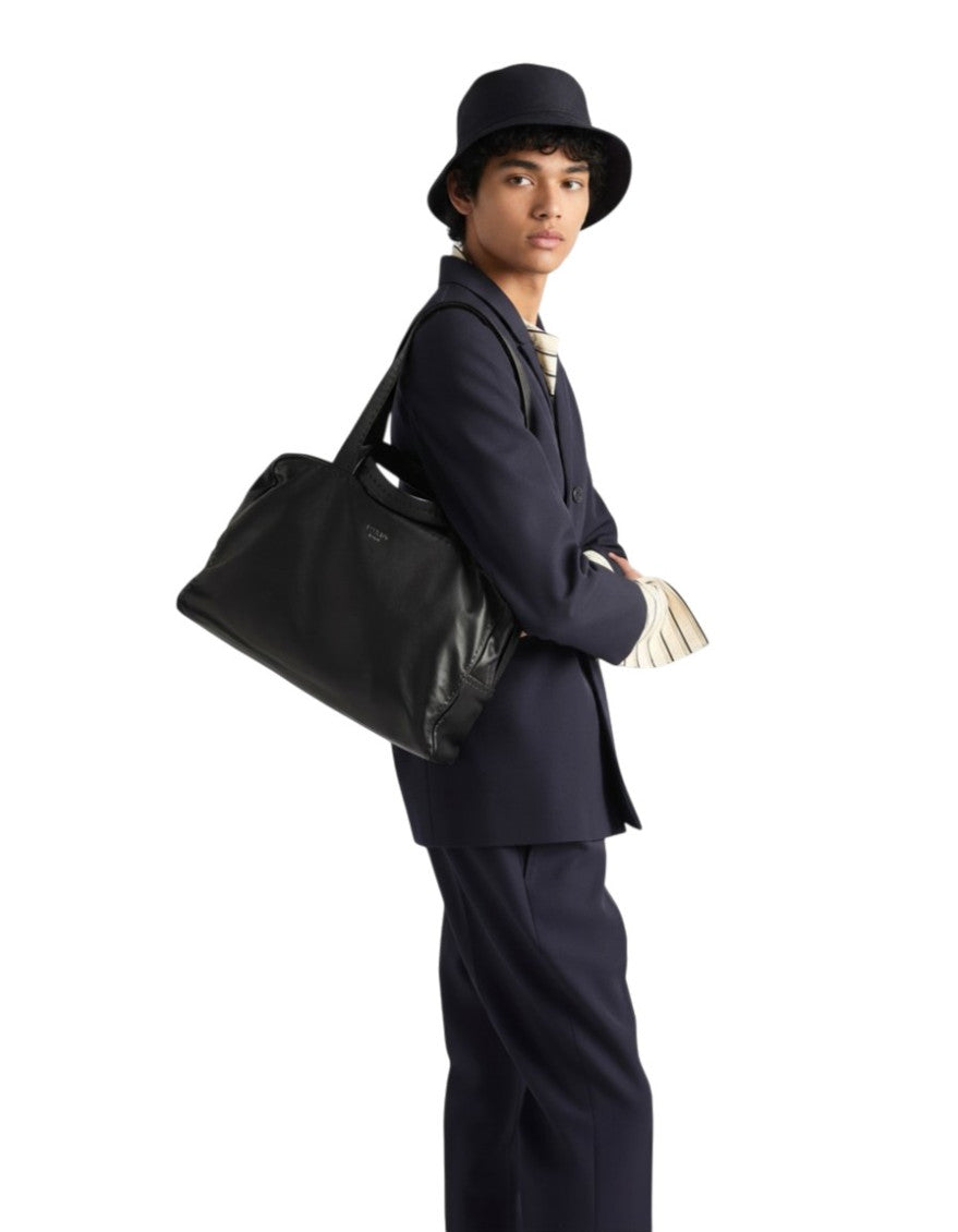 Black Logo Large Duffle Bag 4