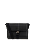 Black City Check Small Messenger Bag 1