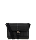Black City Check Small Messenger Bag 1