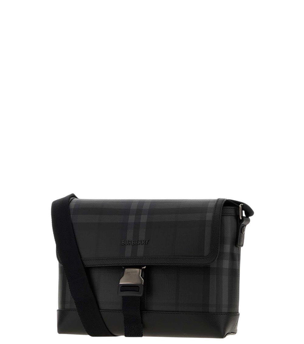 Black City Check Small Messenger Bag 2