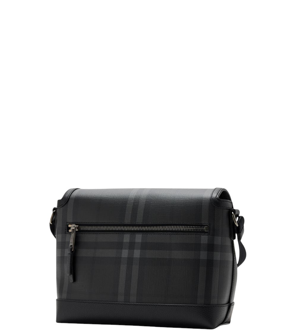 Black City Check Small Messenger Bag 3