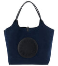 Navy Blue Logo Reversible Large Tote 1