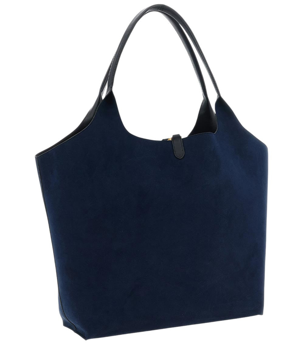 Navy Blue Logo Reversible Large Tote 2