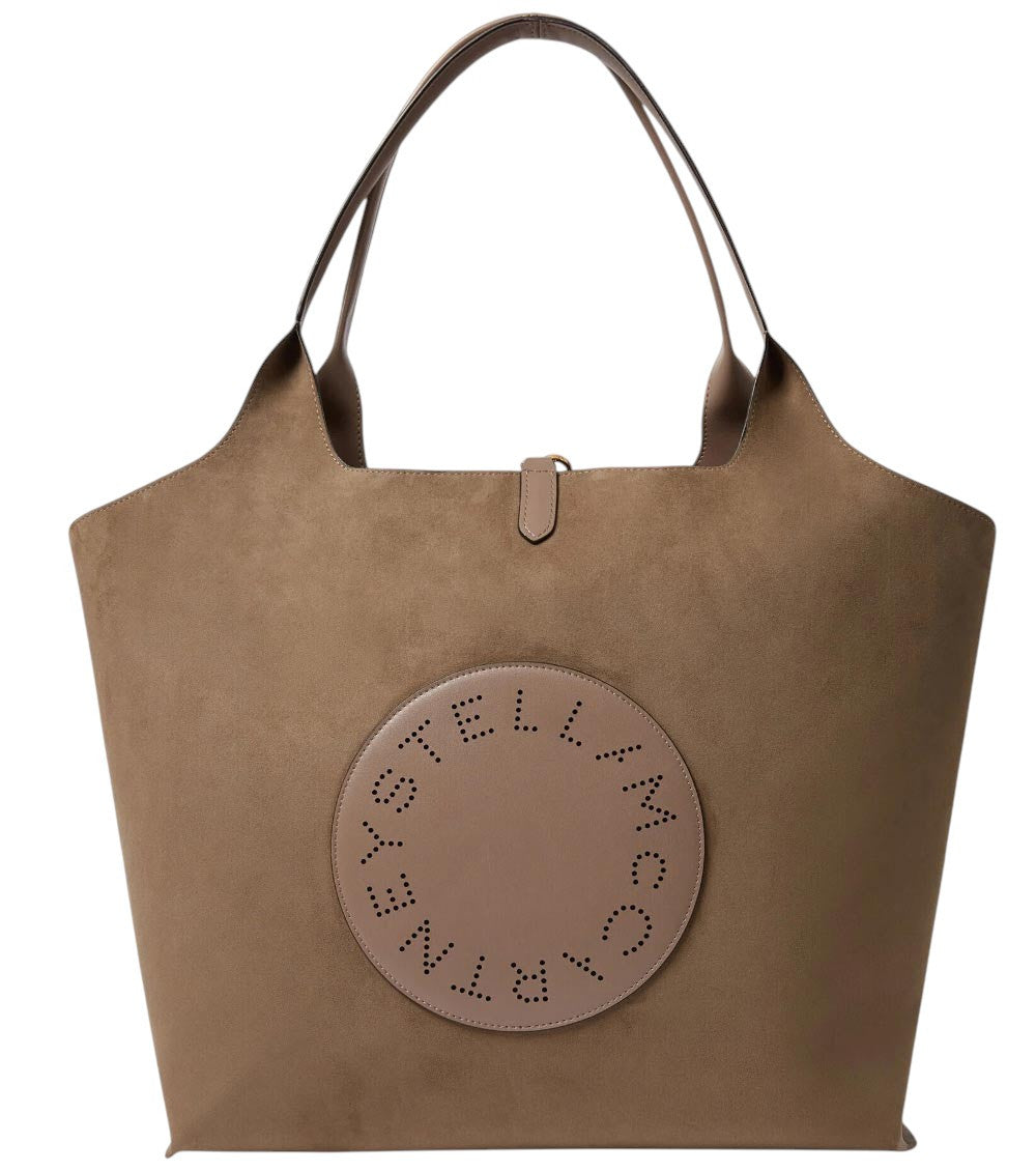 Brown Logo Reversible Large Tote 1