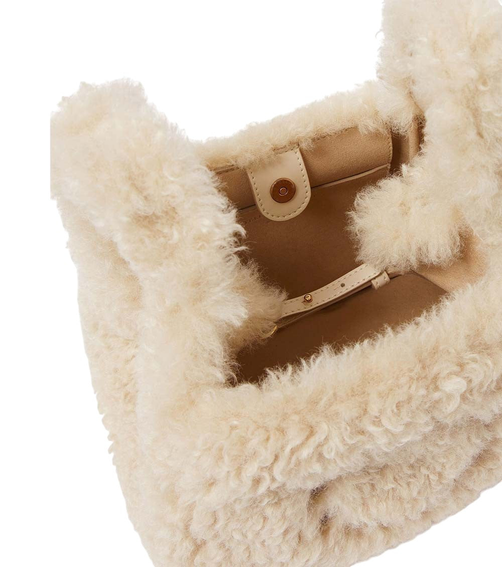 Beige Logo Small Shoulder Bag 4