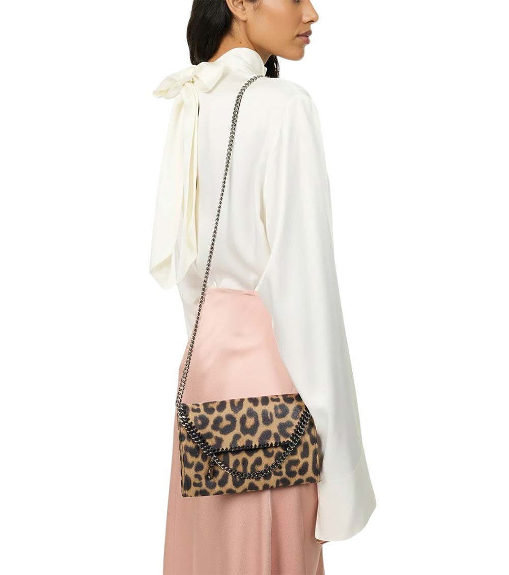 Leopard Print Falabella Small Crossbody Bag 5