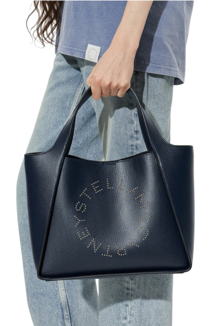 Navy Blue Logo Large Tote 5