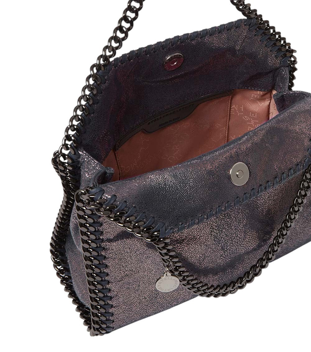 Navy Blue Falabella Mini Tote 4