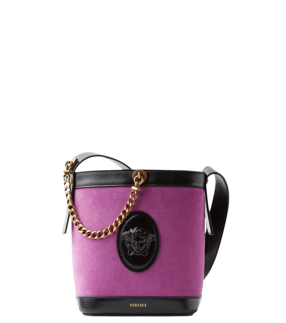 Purple Pivot Mini Bucket Bag 1