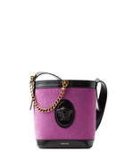 Purple Pivot Mini Bucket Bag 1