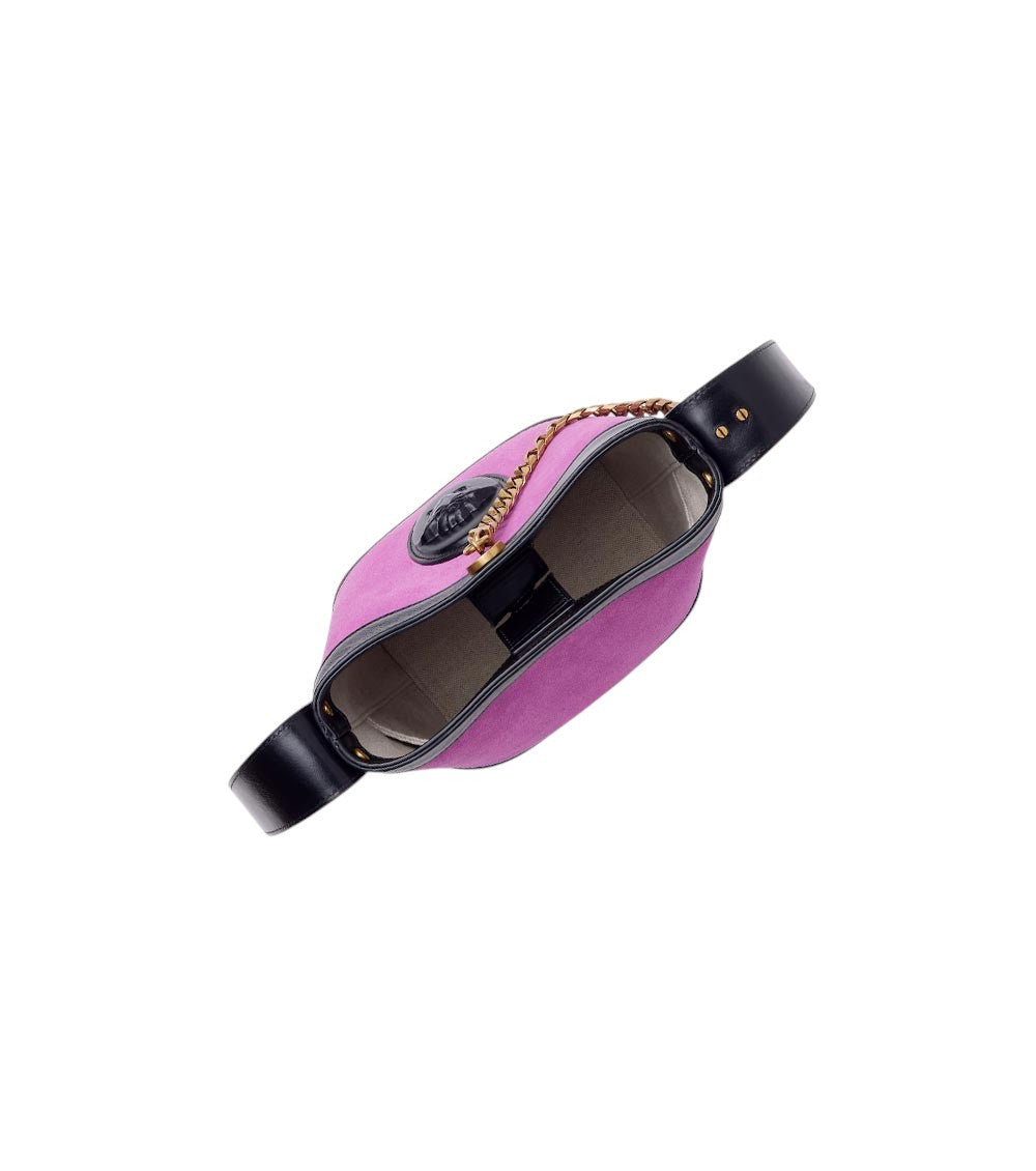 Purple Pivot Mini Bucket Bag 3