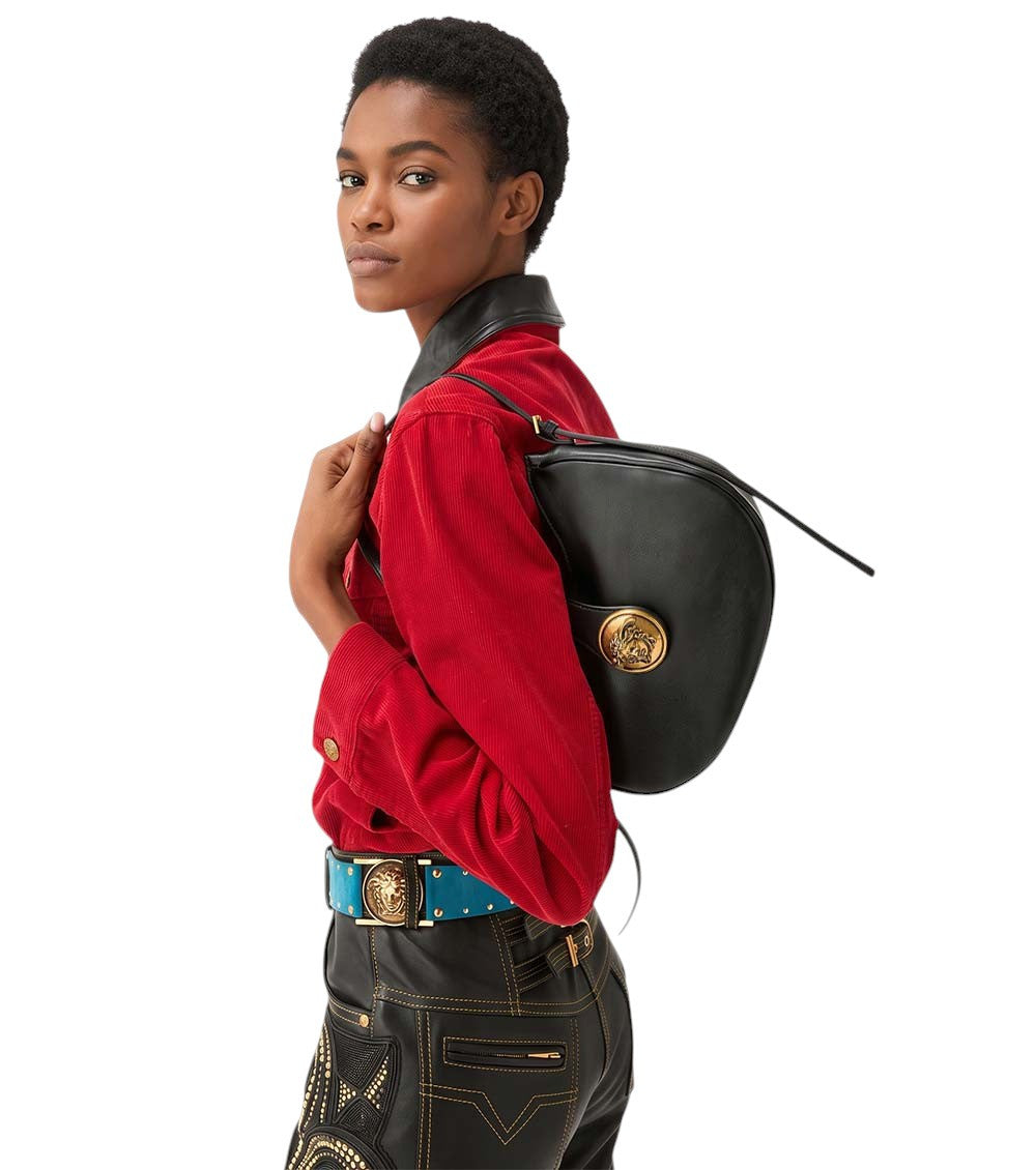 Black Embleme Small Hobo 5