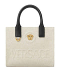 Beige La Medusa Mini Tote 1