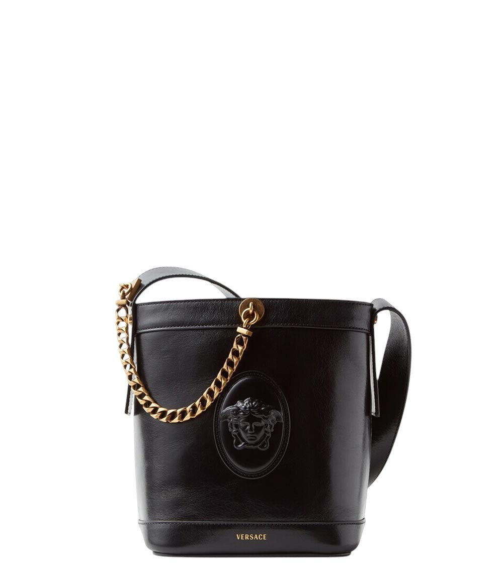 Black Medusa Mini Bucket Bag 1
