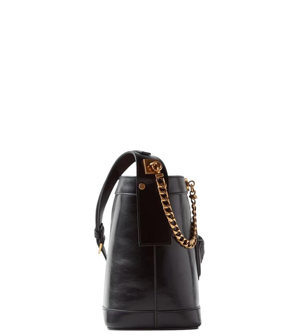 Black Medusa Mini Bucket Bag 3