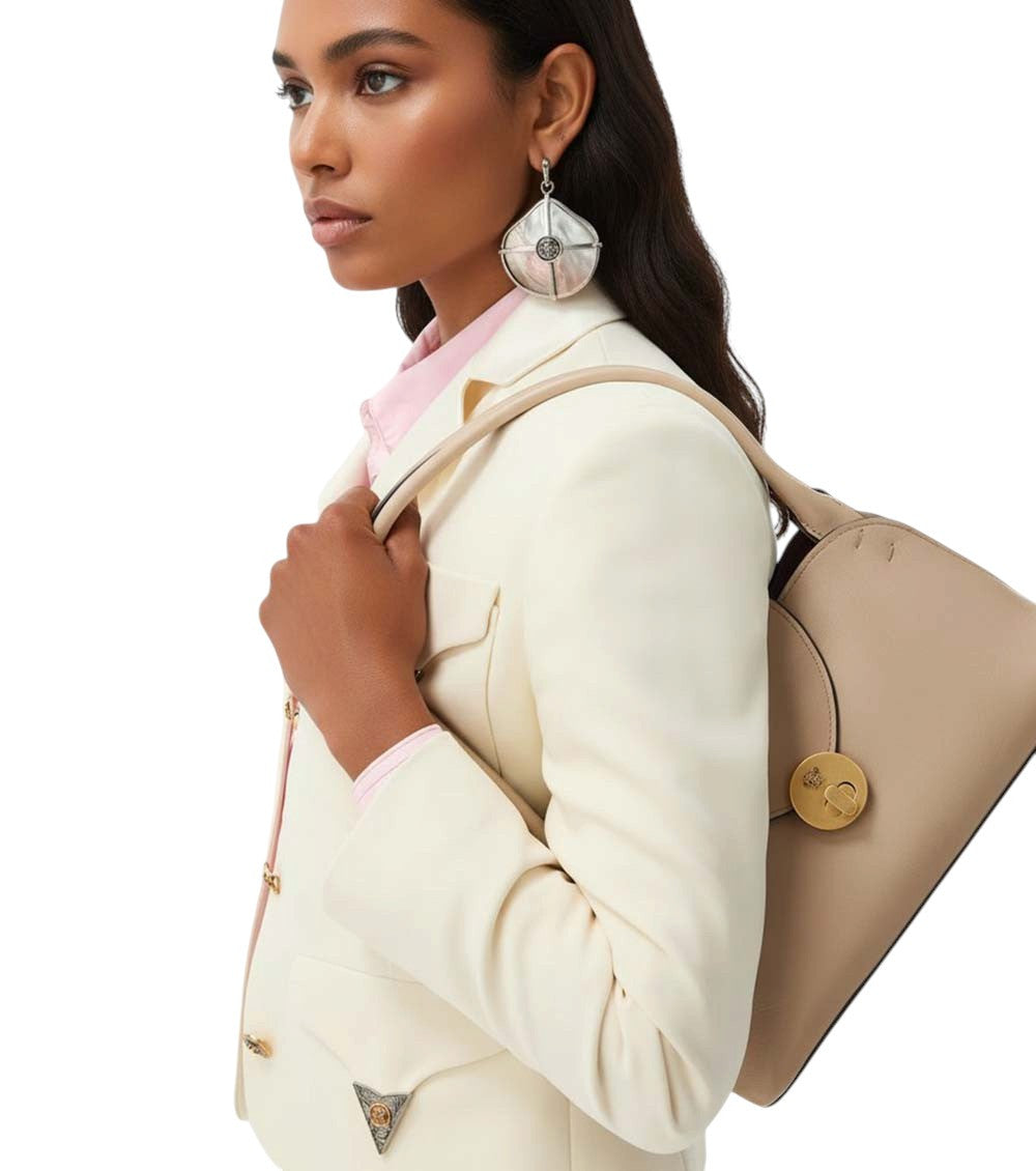 Beige Vivian Small Shoulder  Bag 4