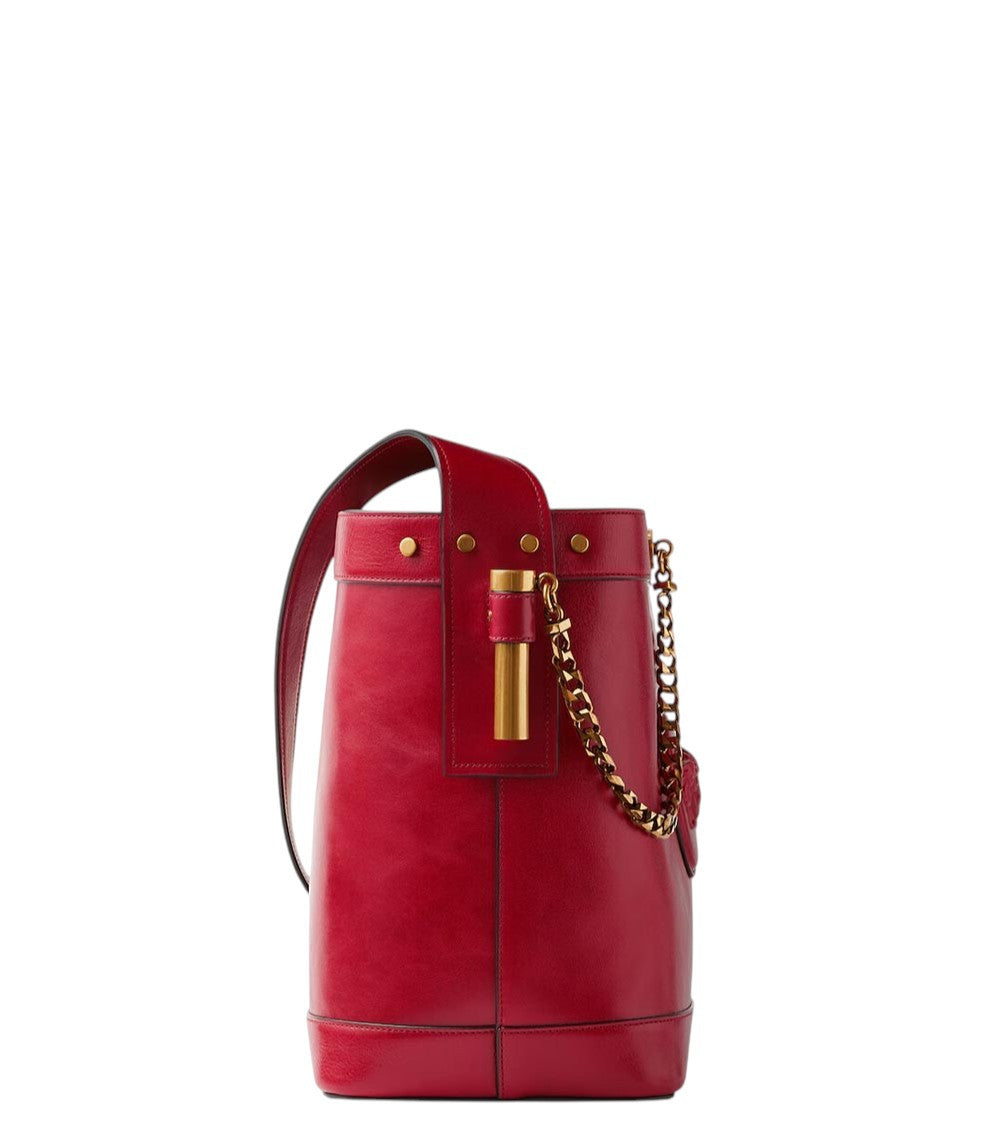 Red Medusa Small Bucket Bag 4