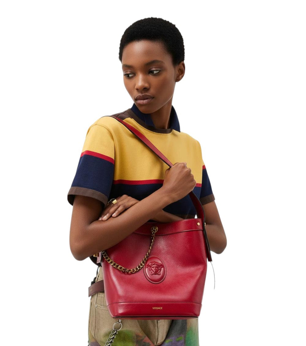 Red Medusa Small Bucket Bag 5