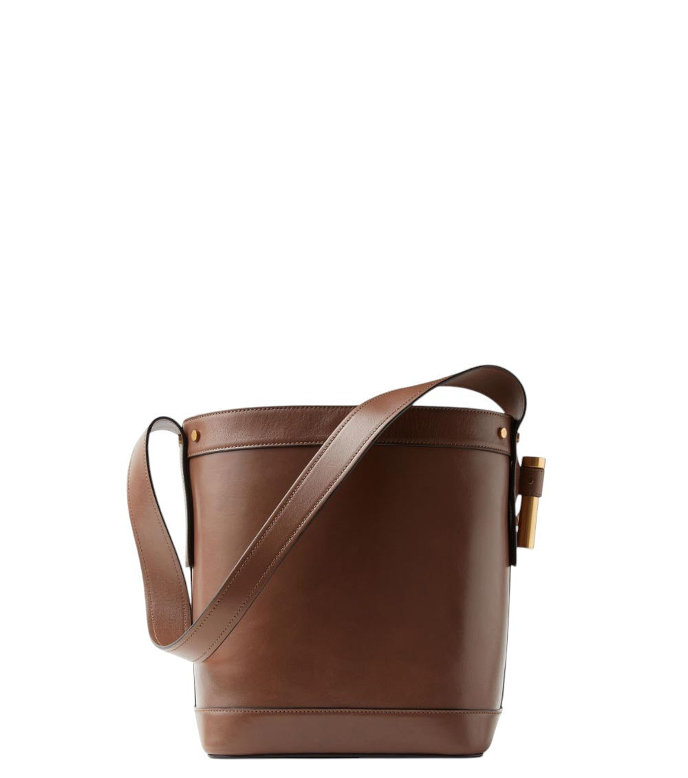 Brown Logo Small Bucket Bag 2