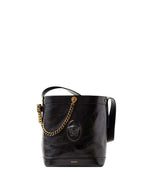 Black Logo Small Bucket Bag 1