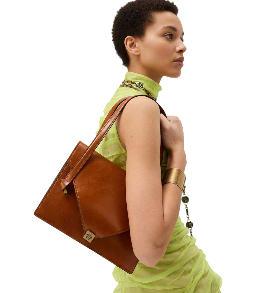 Brown Severine Medium Shoulder Bag 5