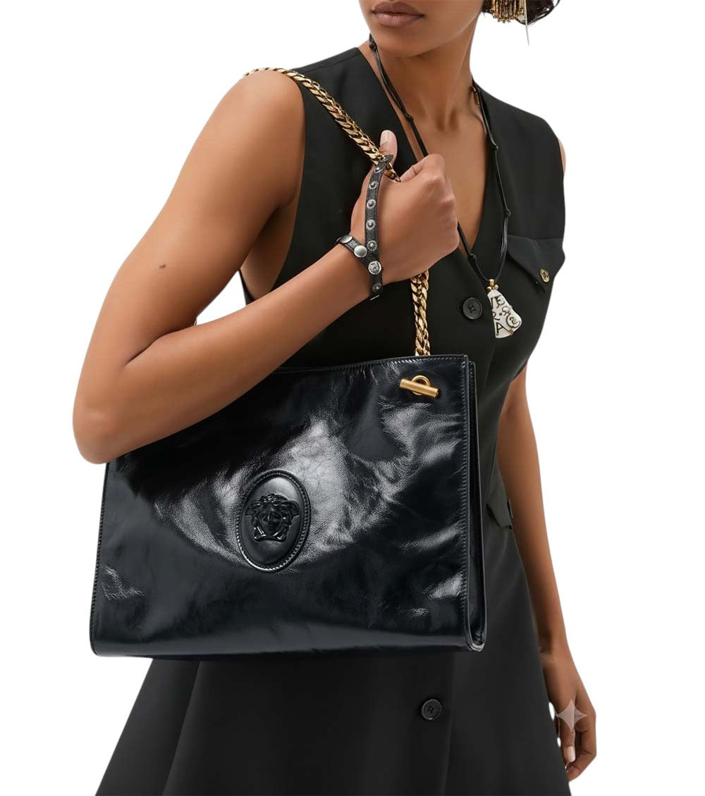 Black Cabine Large Shoulder Bag 5