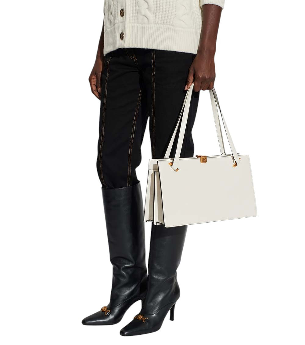 White Severine Small Tote 6