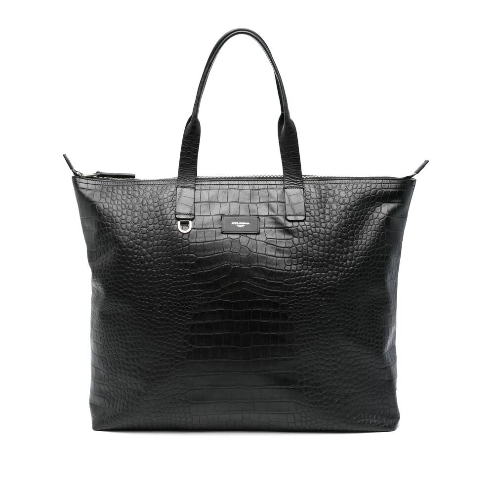 Black Logo Large Tote 1