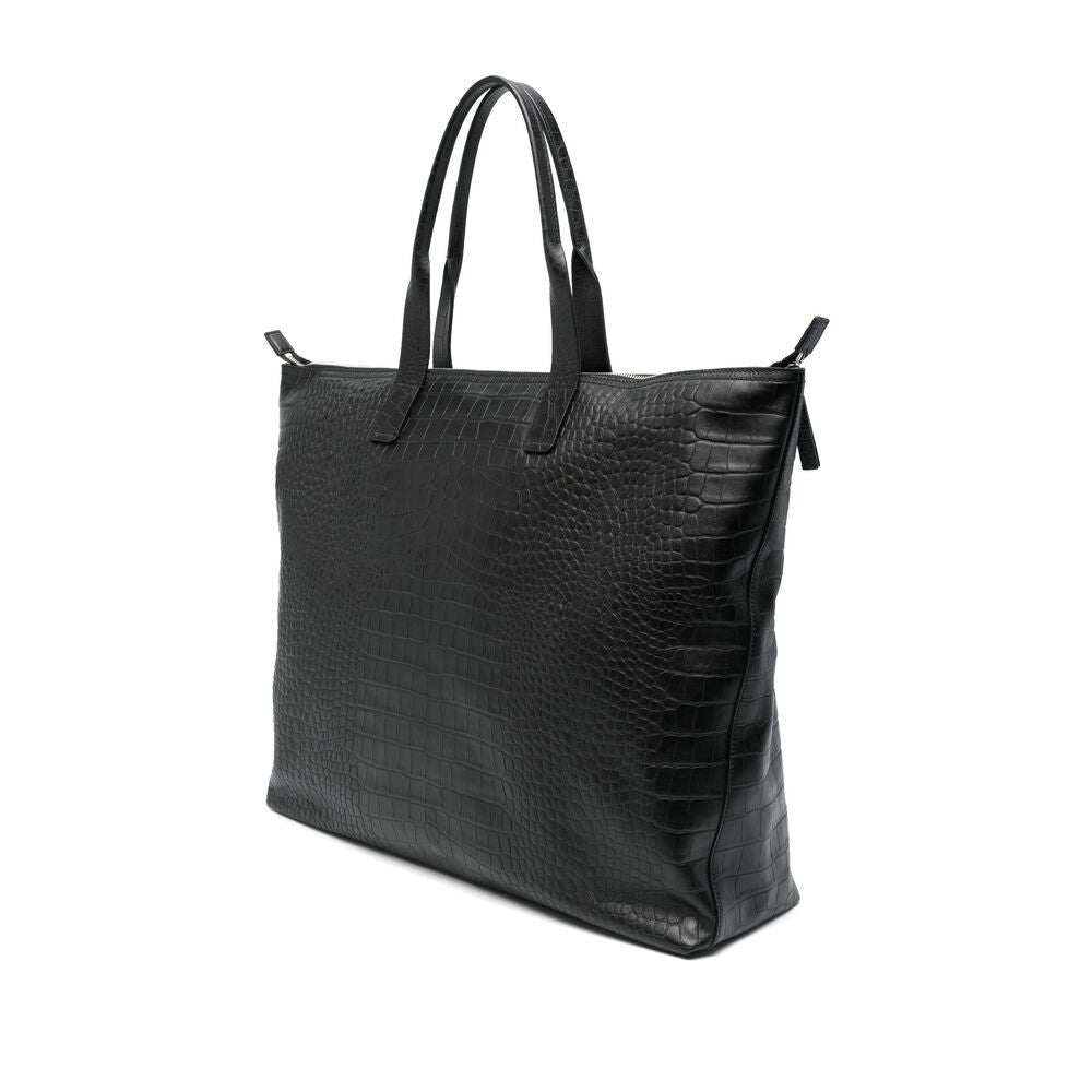 Black Logo Large Tote 2