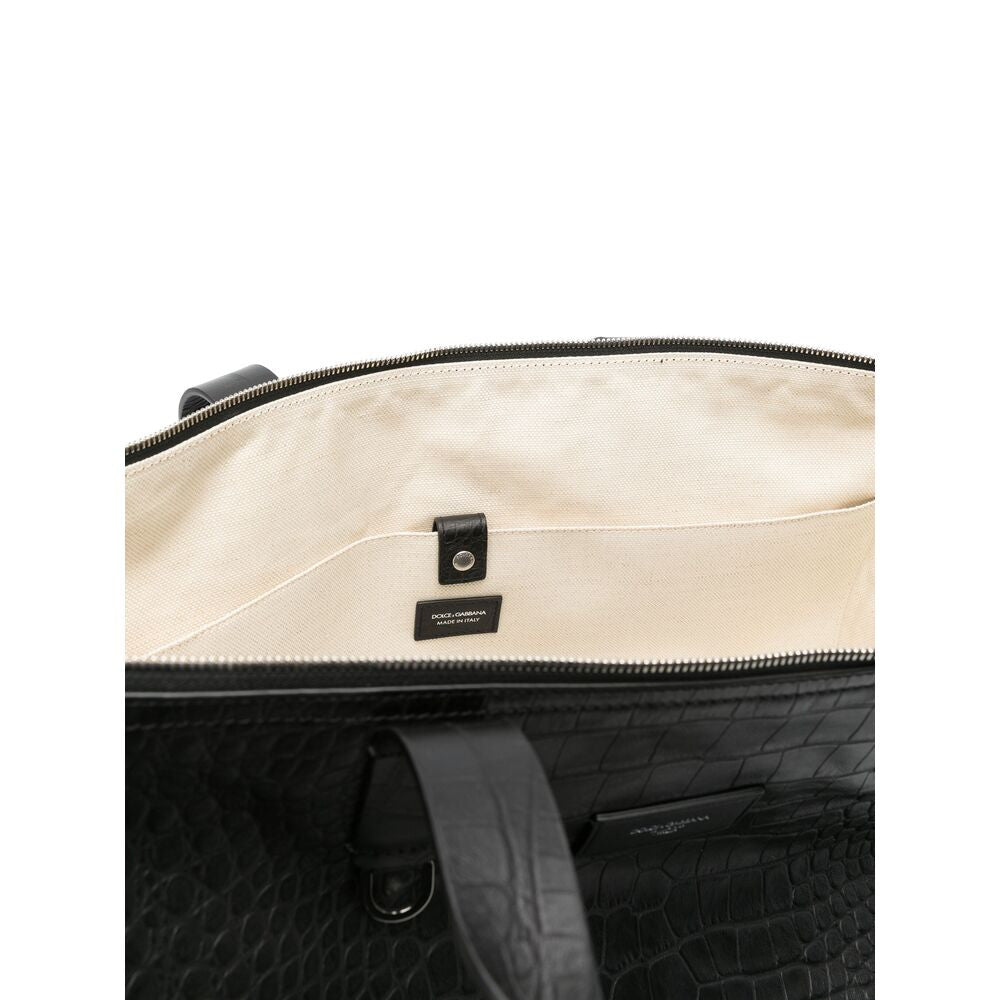 Black Logo Large Tote 3