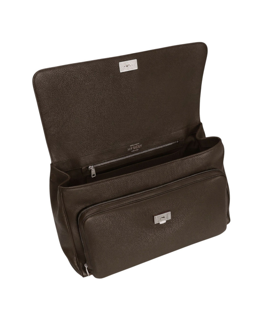 Brown Sicily Large Briefcase 4