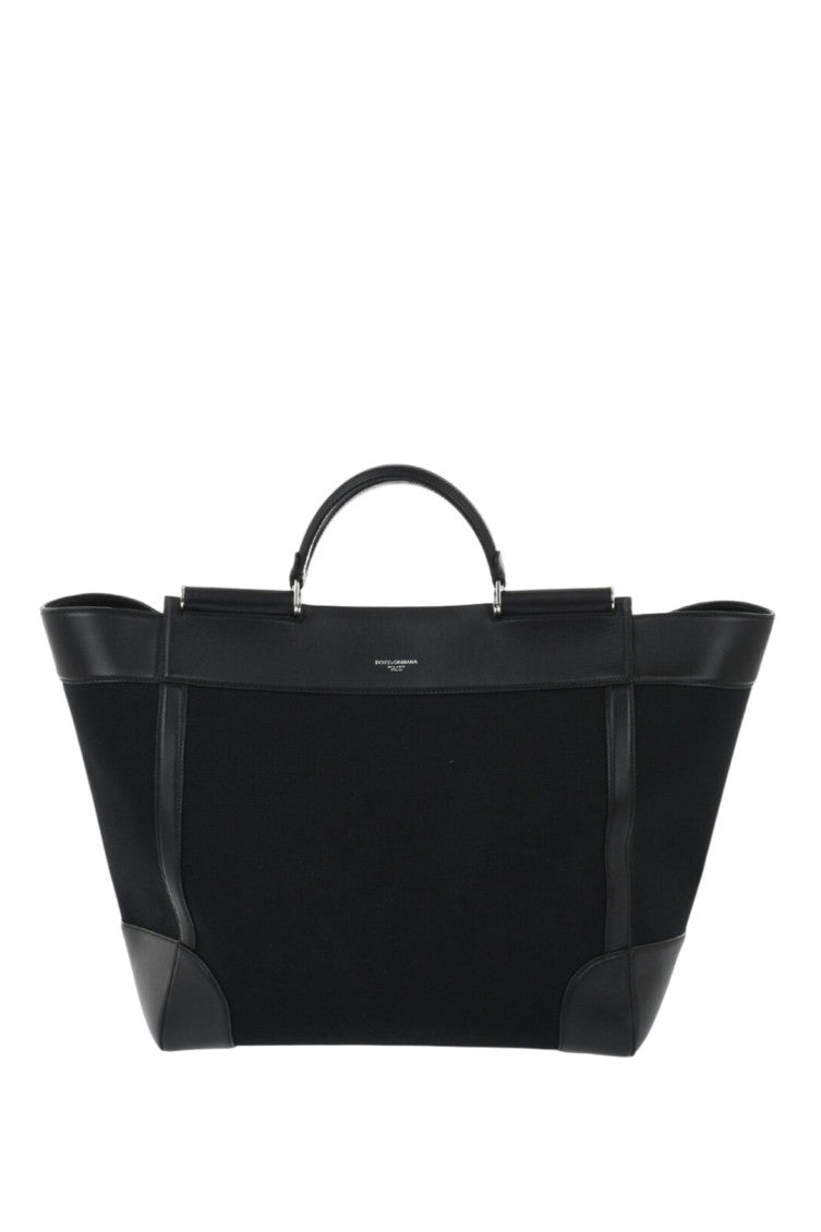 Black Sicily Large Tote 1