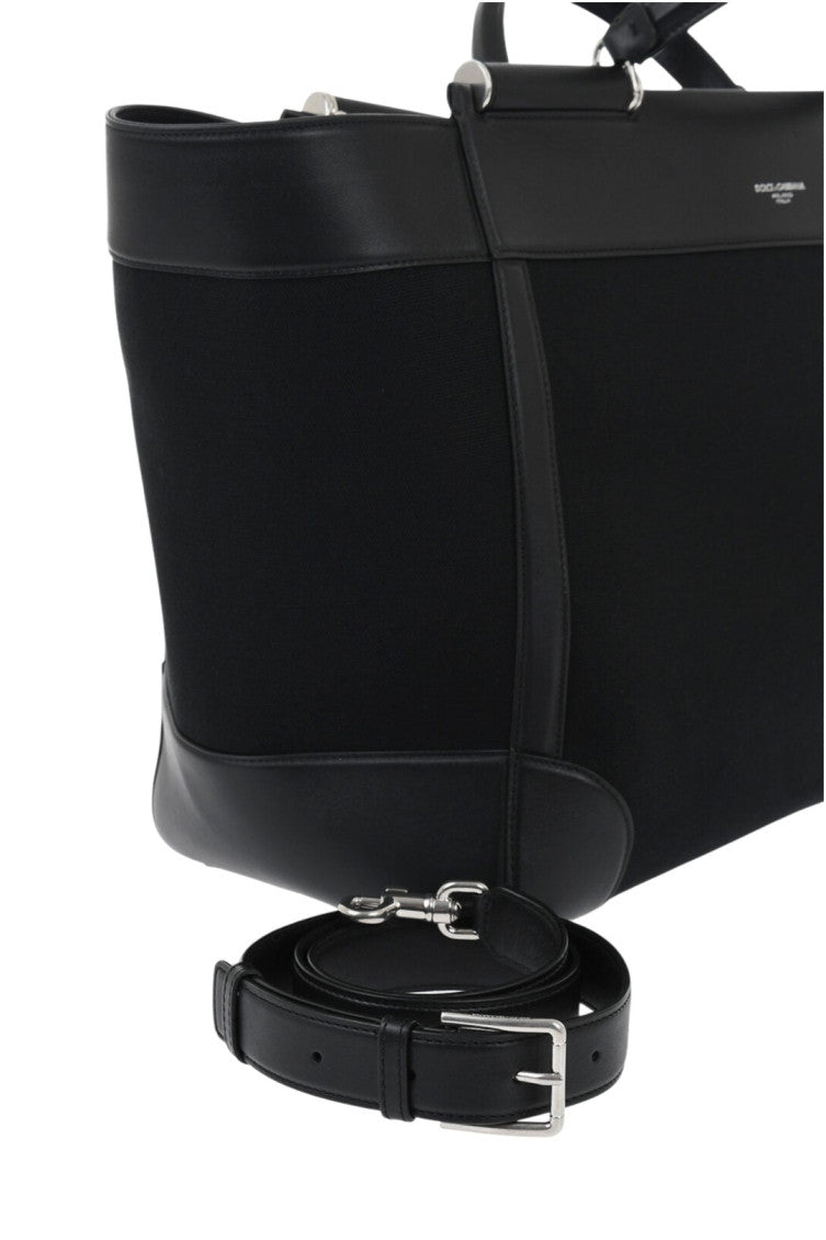 Black Sicily Large Tote 5