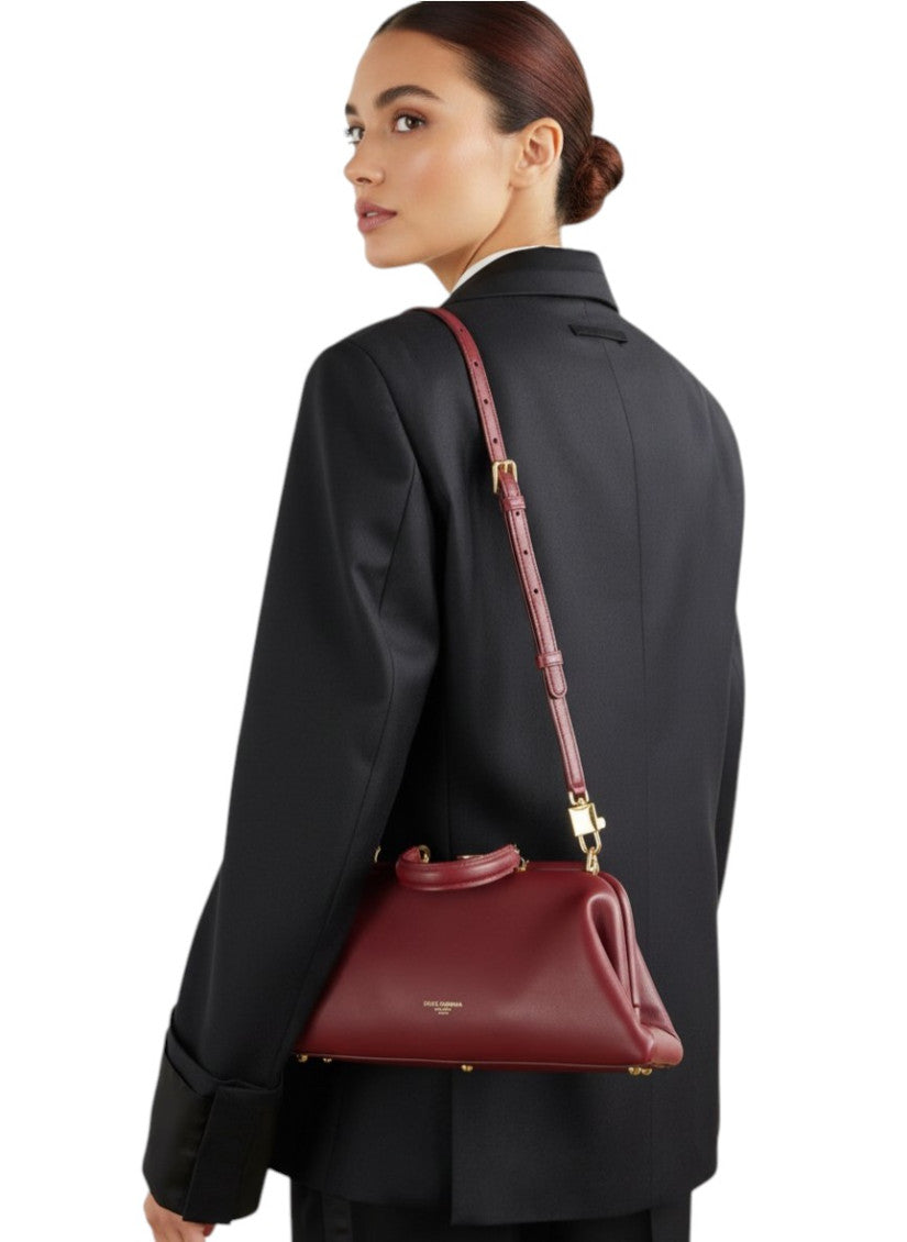 Maroon Grandma Medium Satchel 4