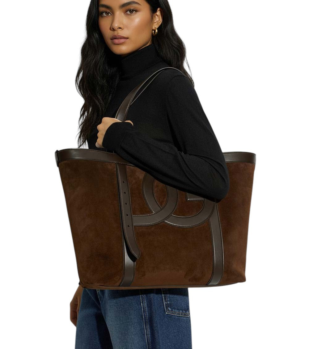 Brown 3.5 Logo Large Tote 6