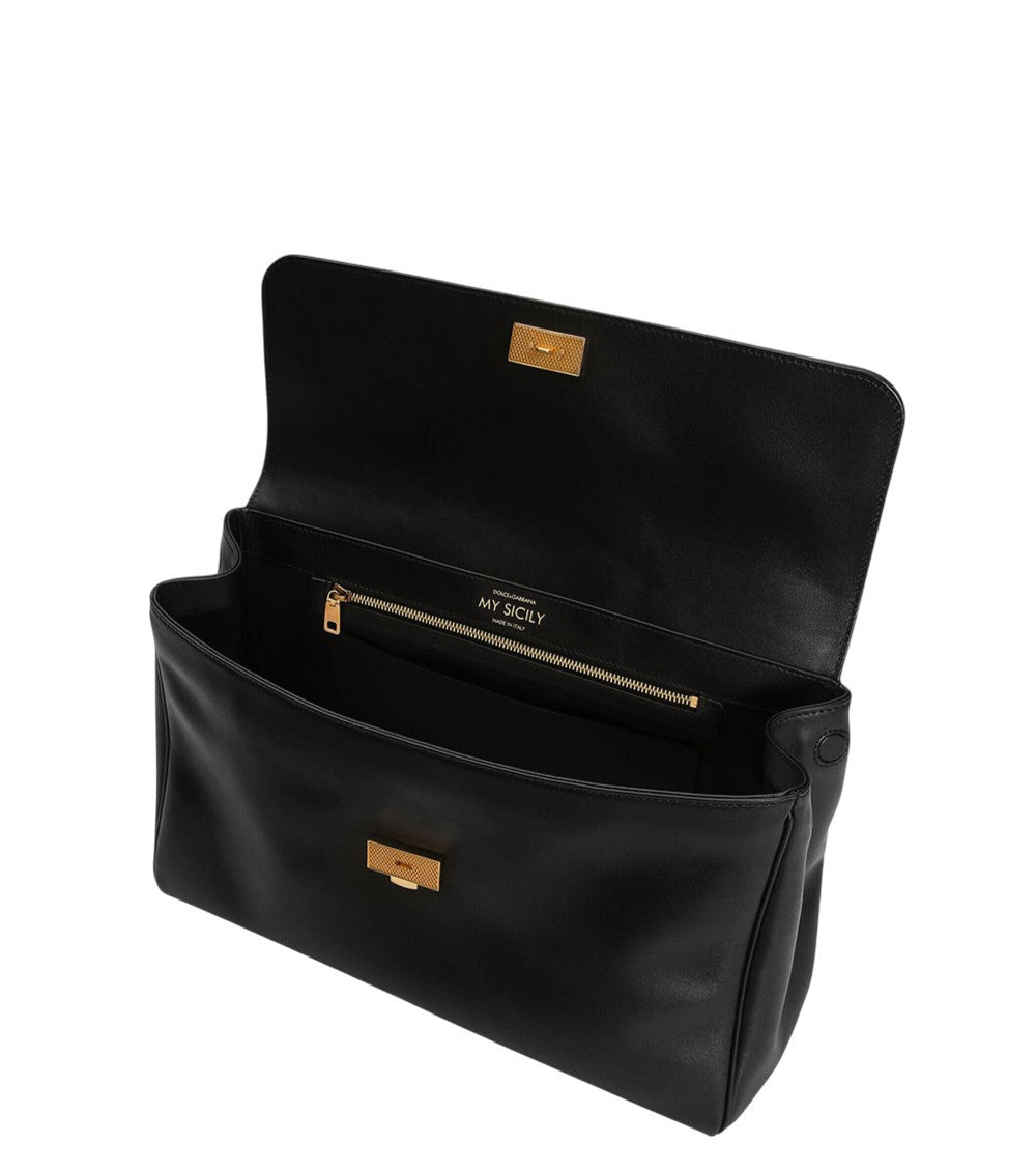 Black My Sicily Maxi Satchel 4