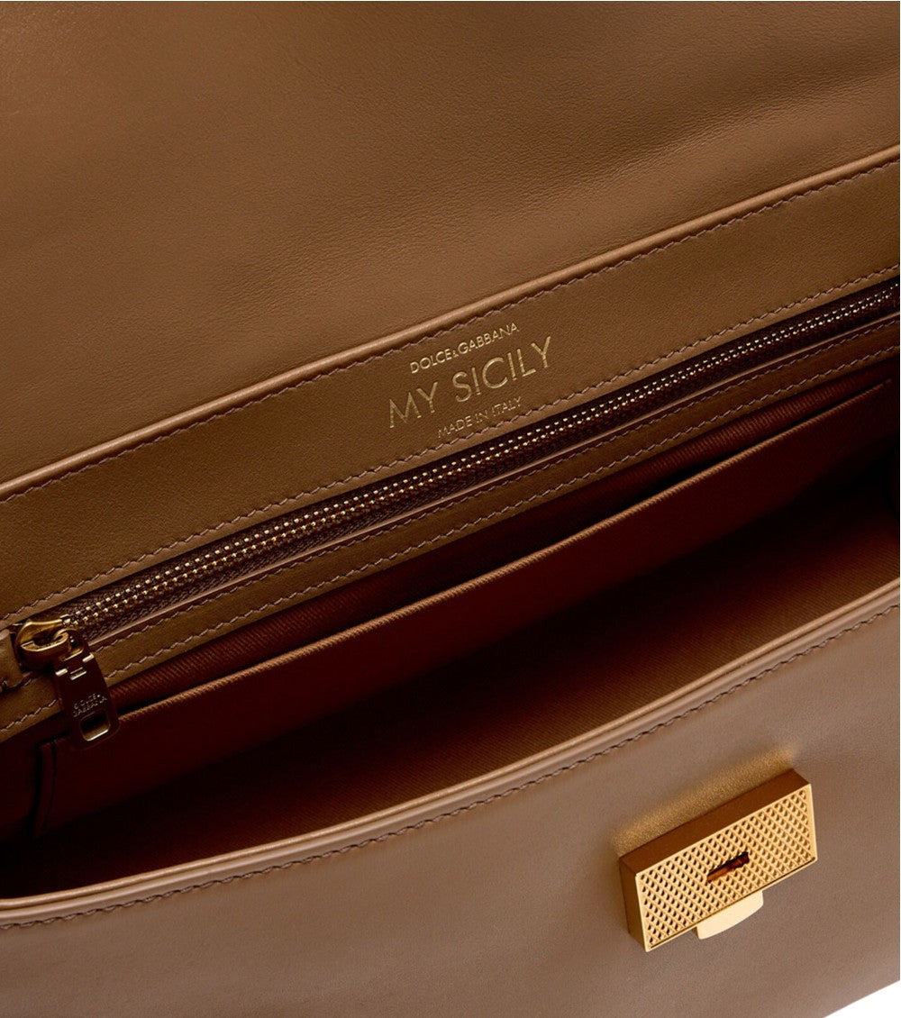 Brown My Sicily Medium Satchel 4