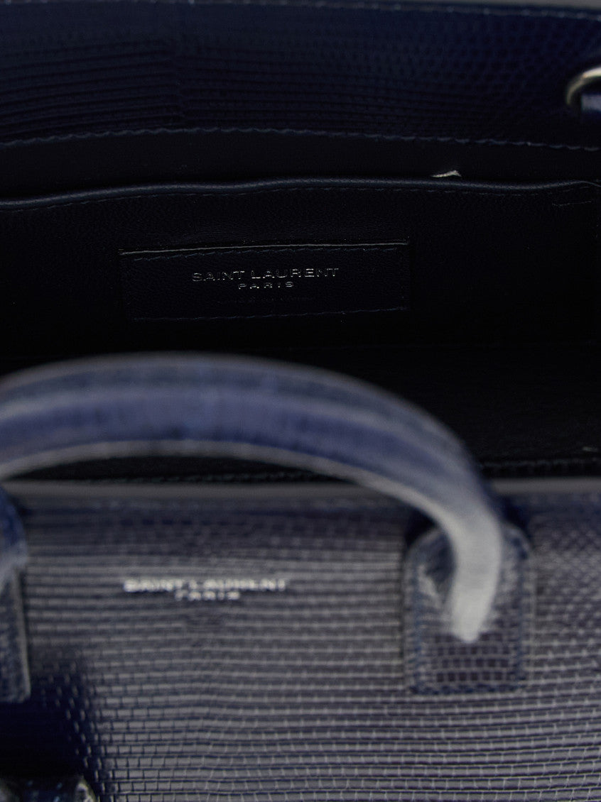Blue Nano Sac De Jour Handbag 4